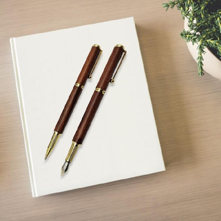 Wood Gel Ink Pen Fountain Pen Set Signature Pen Gel Pen Set Business Pen Writing Pen Office School Supplies