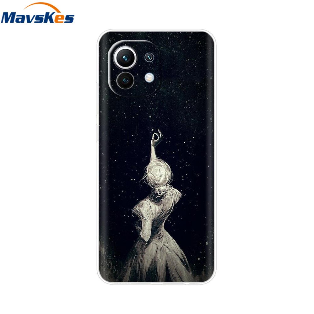 Clear Case for Xiaomi Mi 11 Lite NE 5G Mi11 lite Soft TPU Transparent Shockproof Phone Cover For Xiomi Mi11lite Mi 11 lite NE 5G