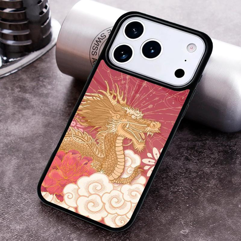 Chinesisches Drachen Handyhülle Für iPhone 17 16 15 14 13 12 11 Pro Max Plus 17Air Weiche Silikonhülle