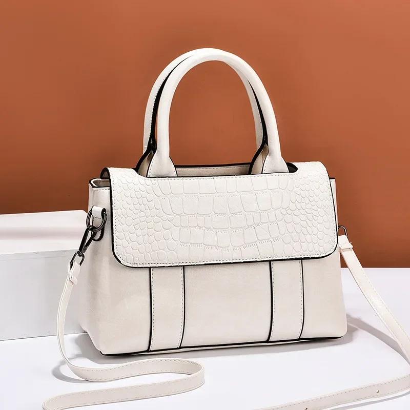 Handbag Women s Large Capacity Women s Bag  New Fashi Atmosphere Ste Grain Slant Mother s Bag