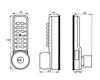Kent Outdoor Key & Password Aluminum Door Lock with Always Open Feature