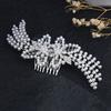 Mori Rhinestone Pointed Mouth Clip Fairy Raw Princess Style Hairpin Feminine Temperament Bridal Headdress Cheongsam Xiuhe Hair Accessories Hair Comb