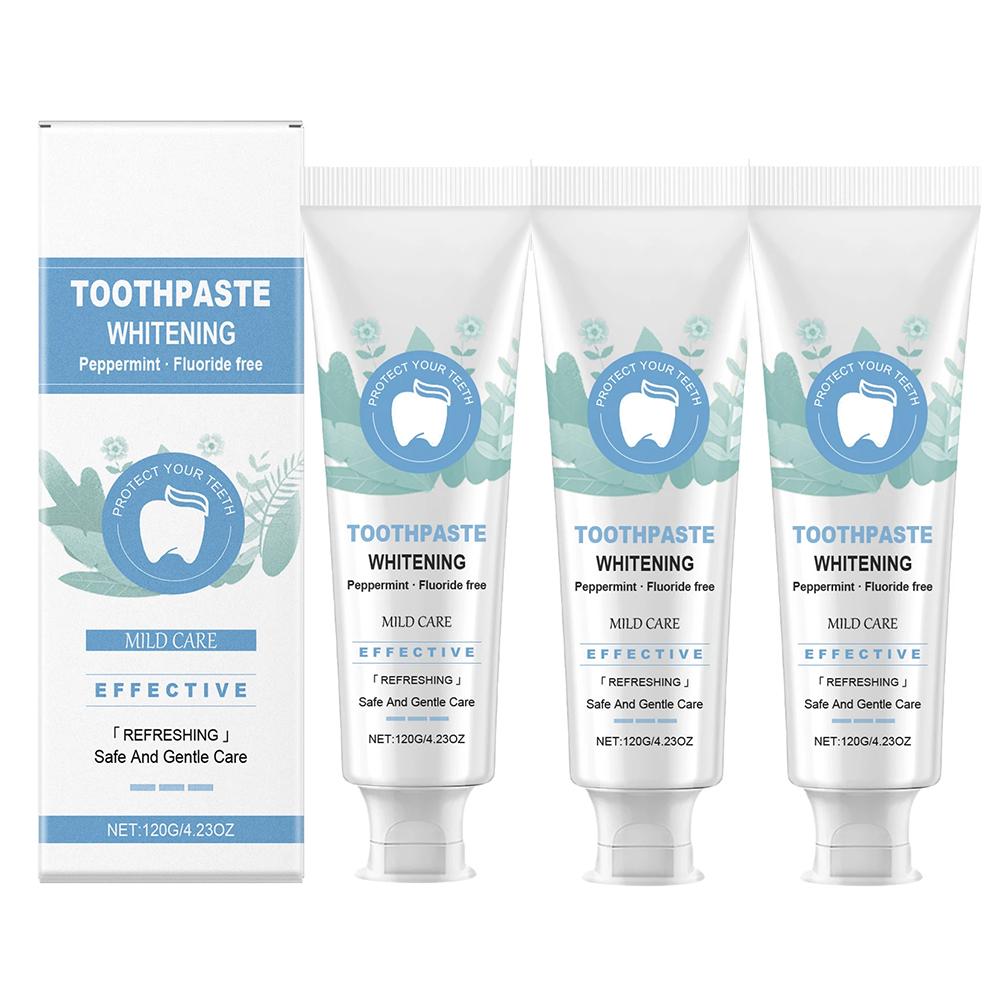 Mint Toothpaste For Gentle Teeth Stain & Yellowing Care - Brighten Shine, Daily Oral Hygiene With Long-Lasting Freshness