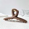 Korean Style Silicone Shark Clip Safe Straight Line Shaped Hair Claw Solid Color Shark Clip  Party