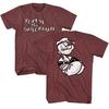 Popeye The Sailor Man Cartoon Logo & Popeye Arms Crossed Men's T Shirt