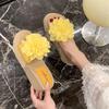 Versatile Soft-soled Slippers Women's Summer Outer Wear 2025 New Fashionable Thick-soled Non-slip Flower Fairy Wind One-word Cool Slippers
