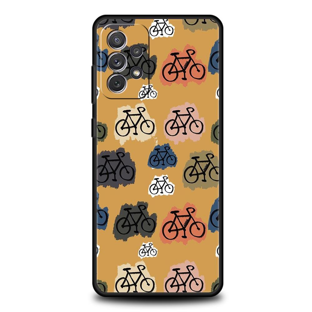 Mountainbike Cycling Kunst Handyhülle für Samsung A51 A71 A21S A11 A15 A25 A31 A41 A23 A33 A53 A73 A03S A05S A13 5G A35 A55 Cover