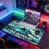 Custom Name Personalized Batman Pattern Mousepad, Laptop PC Desk Mat, Decorative Desk Mat for Home Keyboard Pad Gift