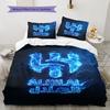 Al-Hilal Saudi FC Pattern Bedding,Quilt Set Quilt Cover Pillowcase Home Birthday Gift(1 * duvet cover + 2 * pillowcase, without core)