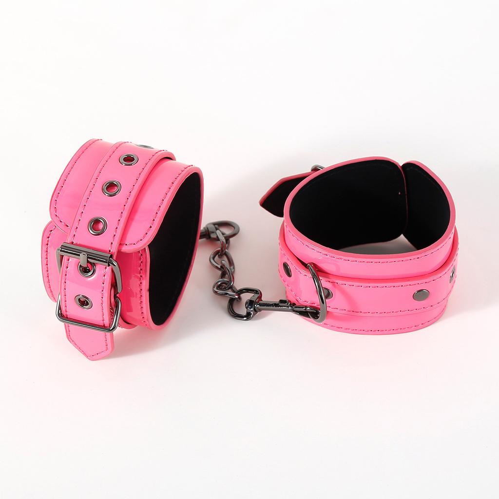 Sm Handcuffs Sex Ankle Cuff Bdsm Bondage Restraints Colored Leather Handcuff Adult Game Erotic Couple Sex Toy