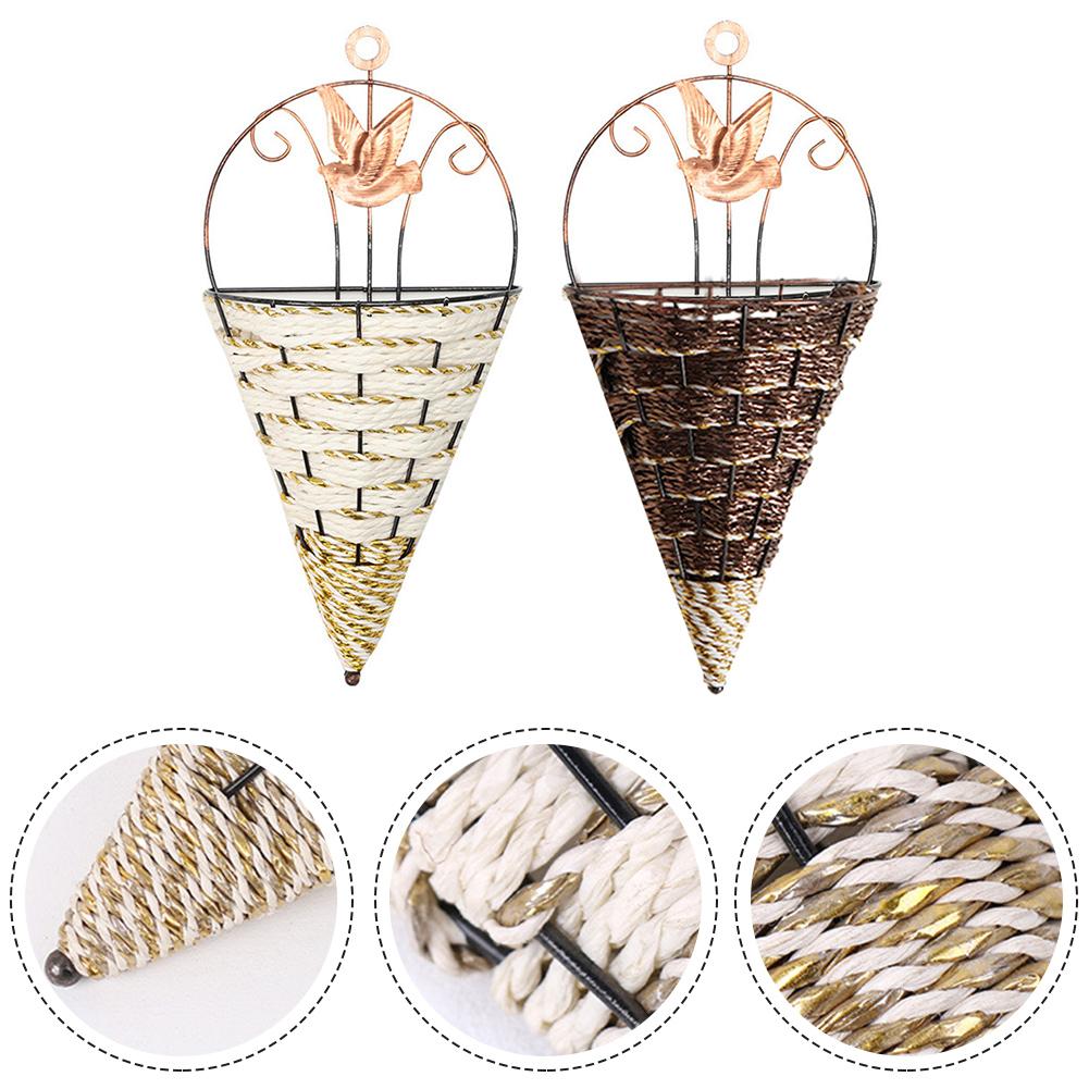 1pc Flower Basket Hanging Basket 30*14cm Recycled Plastic