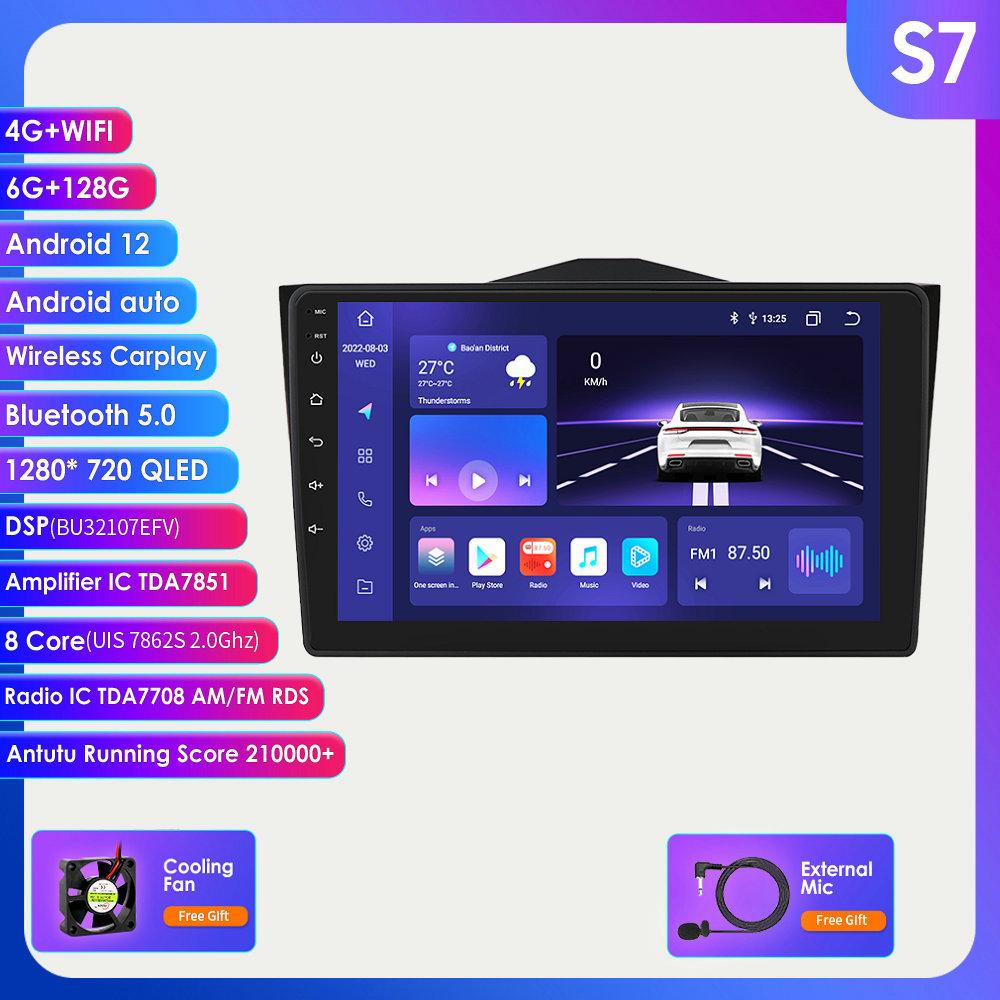 4G 2Din Android 12 Car Stereo Radio for LADA BA3 Granta Cross 2018 2019 GPS Navigation Multimedia Video Player Carplay Autoradio BT Intelligent Screen