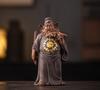 Zhong Kui Ceramic Mythical Statue, Auspicious Blessing Decoration Traditional Chinese Craftsmanship Home Furnishings Office Desk