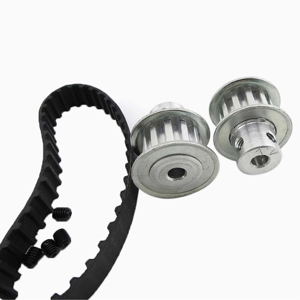DIY Metal Synchronous Pulley Set with 78XL Belt for XL Timing Belt