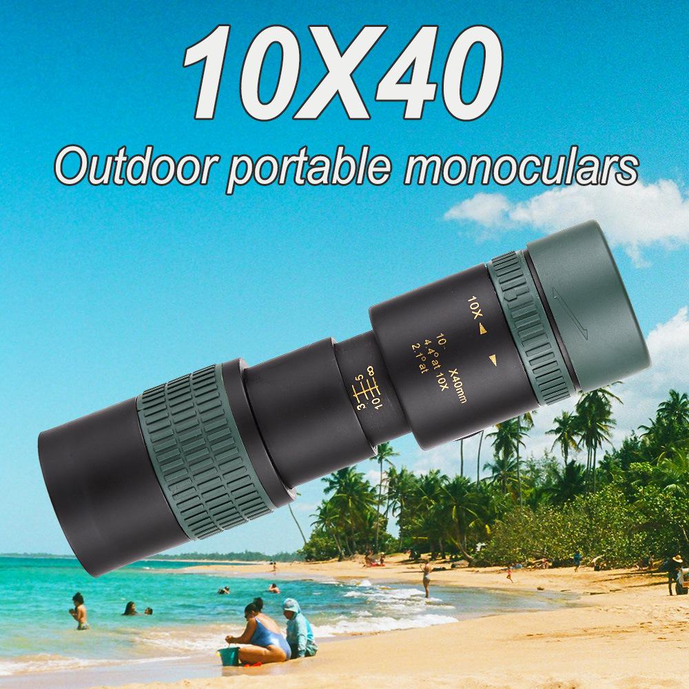 Pro-Grade HD Zoom Monocular Telescope with Low-Light Night Vision for Travel and Photography