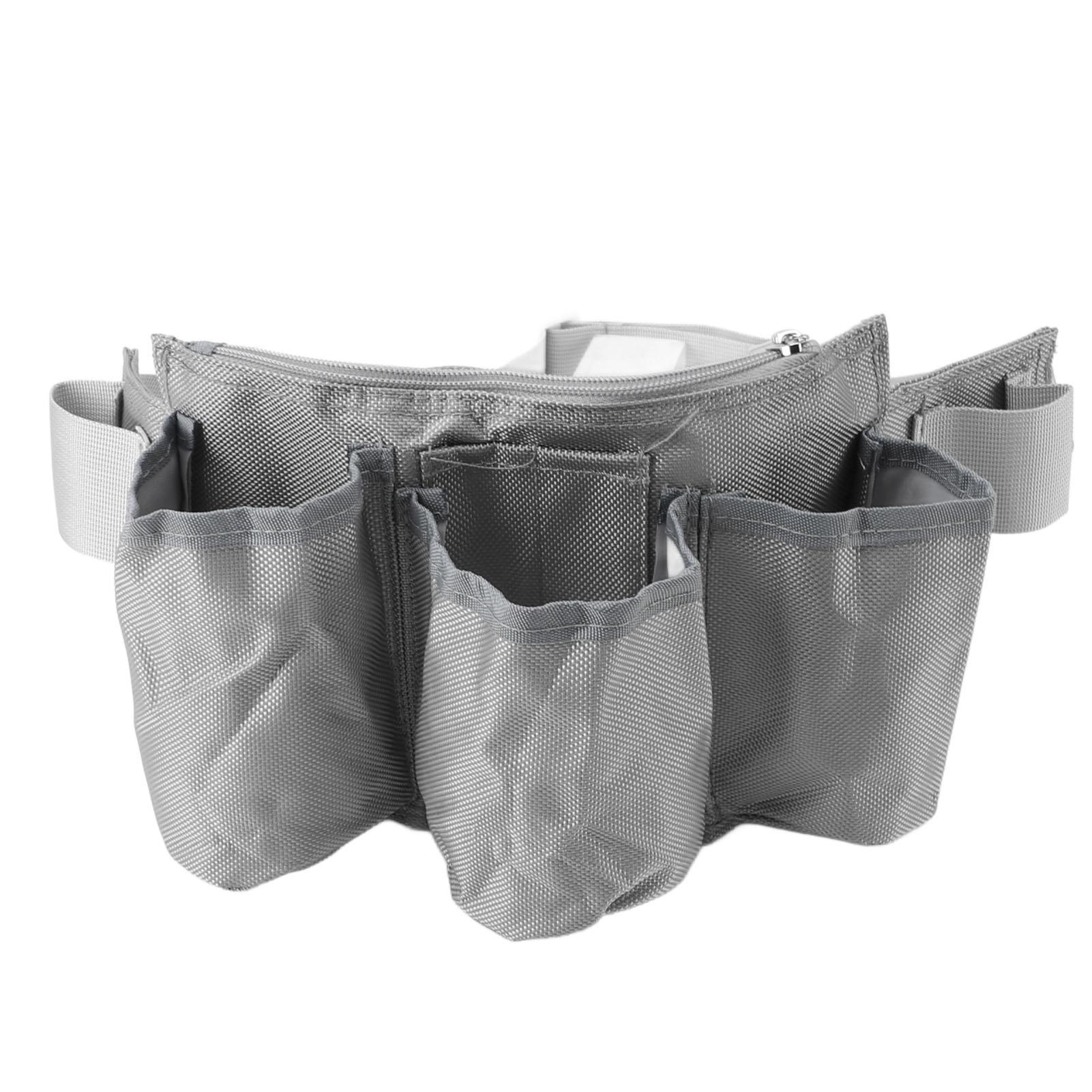 

Tool Belt Pouch Waterproof Oxford Fabric Multipurpose 3 Pocket Electrician Tool Organizer Bag Gray серый