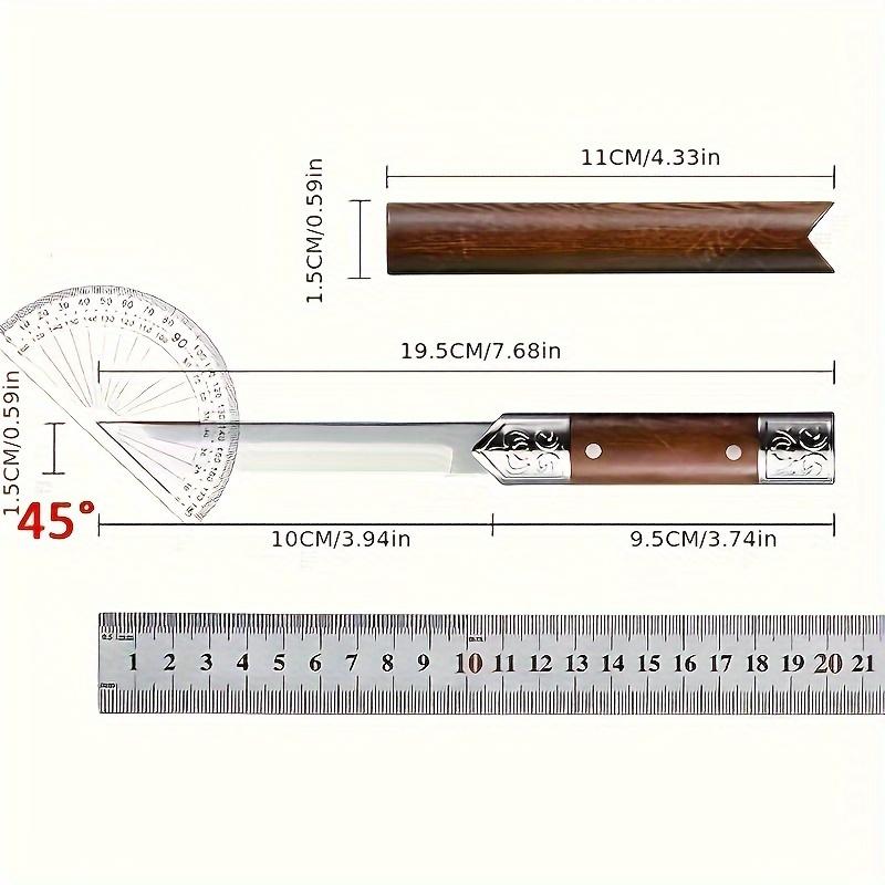 Premium Carved Professional Stainless Steel Outdoor Knife, Meat Cutter, Fruit Peeler, Mini Utility Knife, Portable Knife
