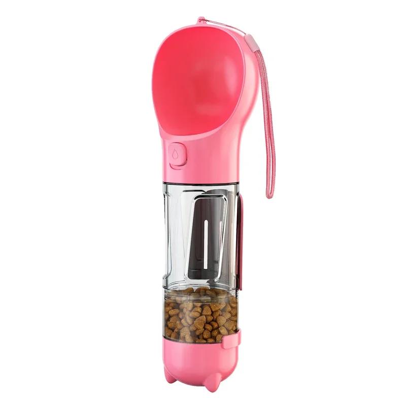 Dog Water Bottle Outdoor Portable Drinking Food Feeder for Small Medium Large Dogs Cats Puppy Poop Dispenser Labrador Supplies