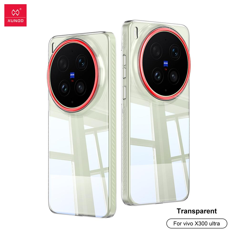 For Vivo X300 Ultra Case XUNDD Crystal Clear Transparent Casing Anti Yellowing PC Phone Cover With Magnetic Ring Without Magnetic Ring прозрачный