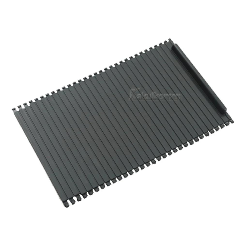 

Для BMW X5 E53 1998-2006 Новый Чехол для центральной консоли автомобиля Сдвижная крышка-рольставня Крышка Подстаканник Шторка 51168408026 51168402941 чёрный