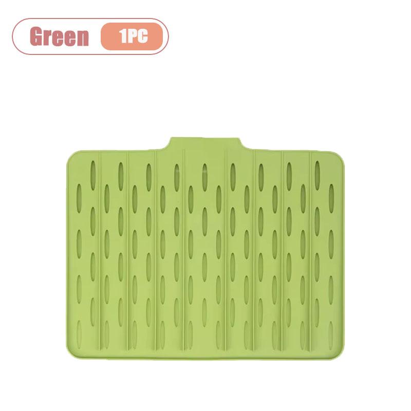 

Sloped Silicone Drying Mat Thick Countertop Protector Heat Insulation Pot Holder Non Slip Cutting Board Grip for Kitchen As shown