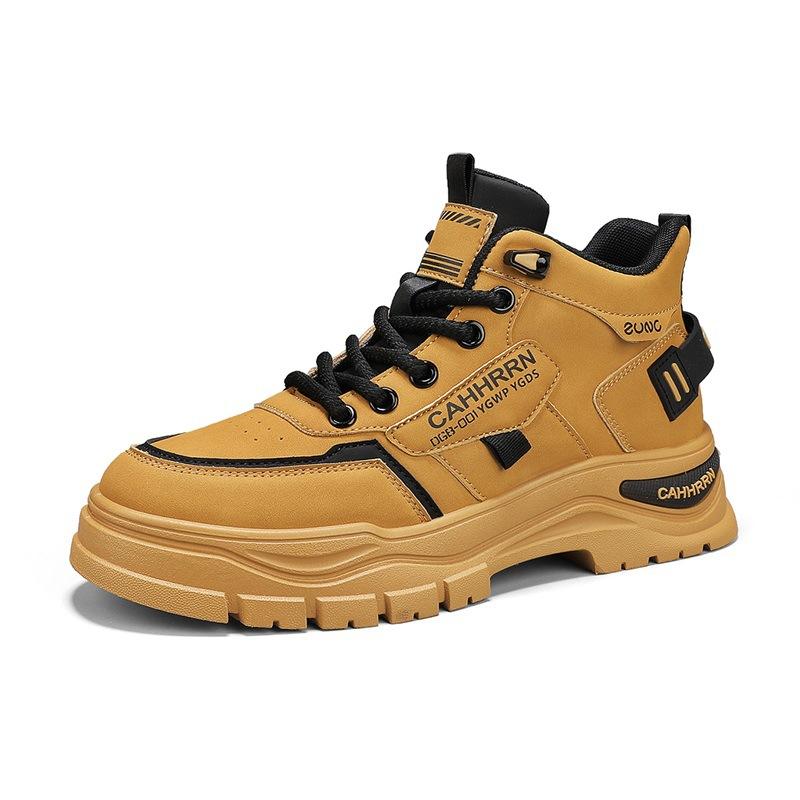 

Men s shoes new autumn retro British outdoor casual platform tooling shoes men s high-top wear-resistant trend Martin boots 44