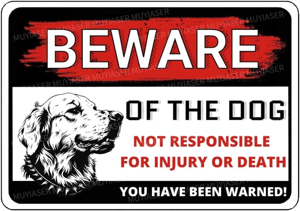 Beware of The Dog Rottweiler You Have Been Warned Aluminum Sign Outdoor Yard Warning Perfect for Fence Yard Home Dec