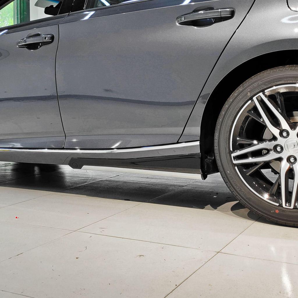 Compatible 2022 Honda Accord 10.5th Gen Aerodynamic Kit: Front Lip, Side Skirts, Rear Spoiler.
