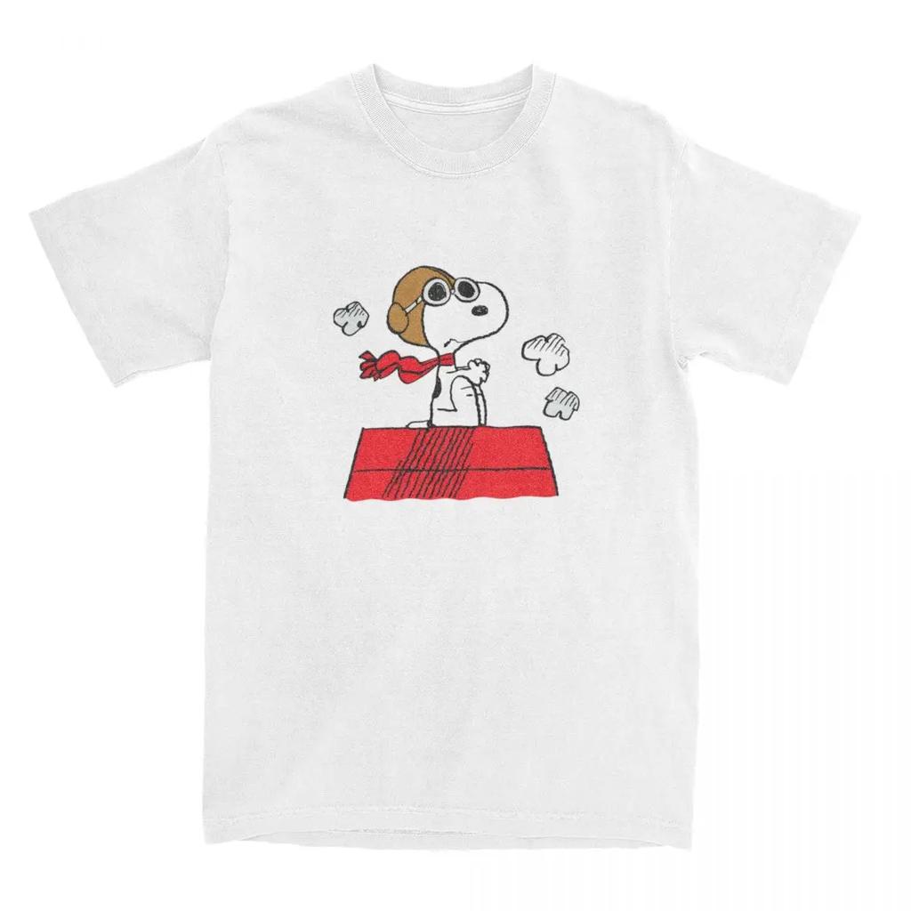 Grappige Snoopy Slaap Peanuts T-shirts Heren Dames 100% Katoen T-shirts Shirt Grote Maten Tops