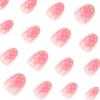 Minimalist Polka Dot Autumn/Winter Wearable Short Round False Nails