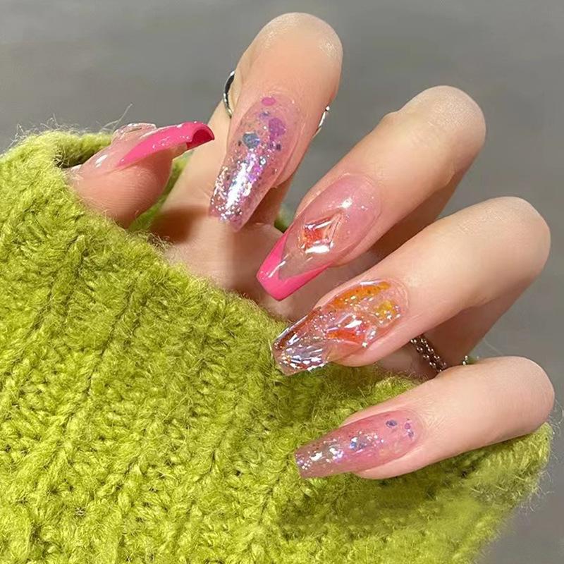 

Peach Jelly Manicure: Sweet & Spicy Press-On Nail Patches