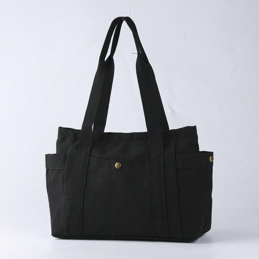 1 Stück Leinwandtasche für Damen, große Kapazität, einfache und vielseitige Tragetasche, Tote Bag, Einkaufstasche, Umhängetasche