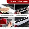 For Mini clubman PVC Rubber Protective Strip, Car Trunk Door Sill Protection Sticker, Bumper Reinforcement Decorative Sticker
