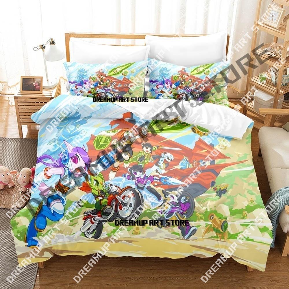 3D Print Game Freedom Planet Bedding Set Single Twin Full Queen King Size Bed Set Adult Kid Bedroom Duvetcover Sets Anime Bed