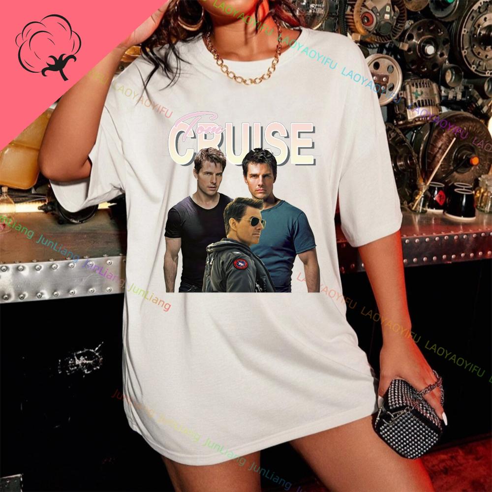 Tom Cruise Amerikanischer Schauspieler Unisex Grafik T-Shirts 100% Baumwolle Streetwear Neu in Oberteile T-Shirts T-Shirt Lustiges Shirt Unisex Kleidung