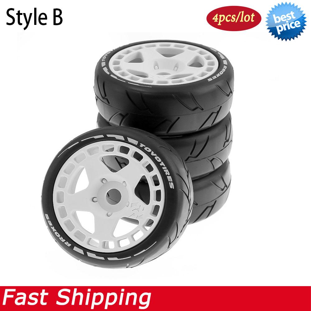 4PCS RC On-Road Tires Wheels 17mm Hex for 1/8 Arrma Limitless Infraction Felony ZD Racing HongNor Upgrade Parts