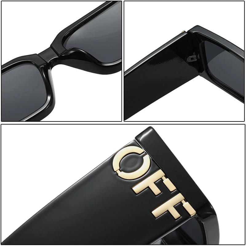 Luxury Designer Sunglasses Women Oversized Letter Shades Vintage Square Glasses Fashion Brand Summer Trendy