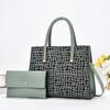 Luxury Design Tote Bag for Women, Leather Business Office Work Commuting Female Shoulder Bag with Small Clutch Handbag Purse