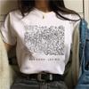 Harajuku Fun Black and White Painting Van Gogh Print Short Sleeve T-Shirt Round Neck Casual Women's Shirt Graphic T Shirts Y2K
