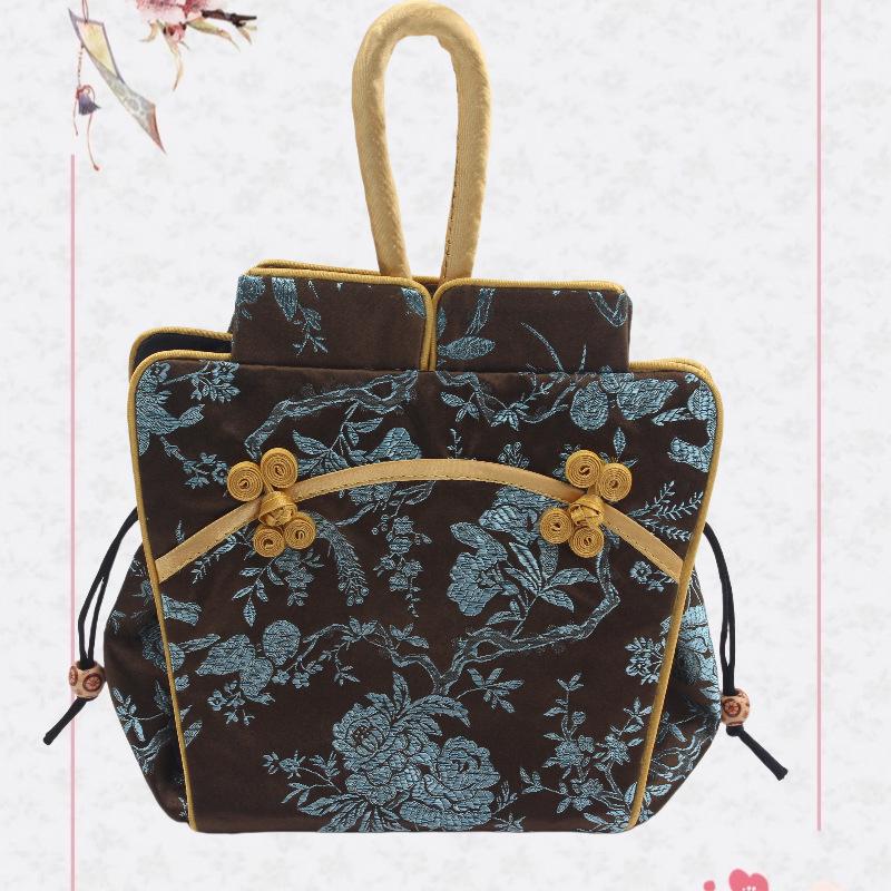 Nanjing Brocade Silk Clutch: Chinese Style Qipao Hanfu Makeup Bag, Coin & Card Holder, Key Pouch
