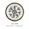 24 Parça 6 Kişilik Barok Bahar New Bone Porselen Yemek Takımı - Çorba Servis Yemek Tabağı Seti