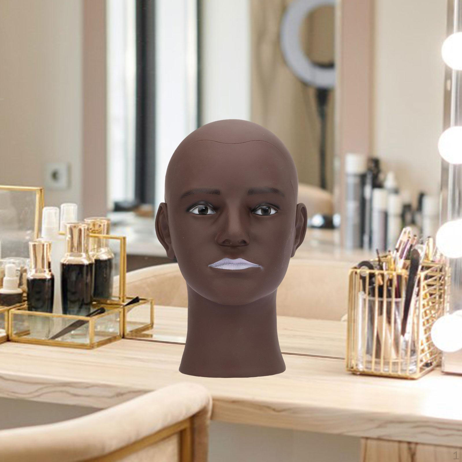 Лысый манекен голова макияж косметология многоцелевой тренировочный манекен Black Skin