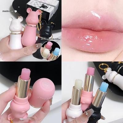 GegeBear Sweetheart Bear Lippenbalsam Feuchtigkeitsspendender Anti-Trocknungs-Lippenstift-Primer Feuchtigkeitsspendender Herbst- und Winter-Lippenstift-Primer