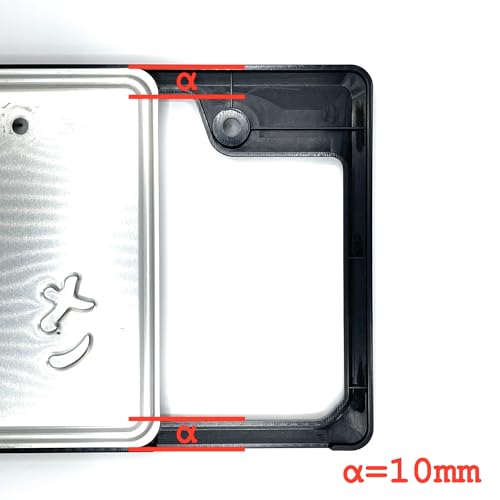 Front and Rear License Frame Set for Standard Vehicles (black)