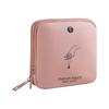 Layered PU Leather Travel Jewelry Storage Bag for Earrings, Rings, and Bracelets with Pull-String Closure