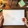 Šablona pro doodle pro dospělé Mandaly Pravítko s otvory, Kružítko pro tečkování, Šablony pro řemesla Začátečníci Úhloměr Rovné tečkování