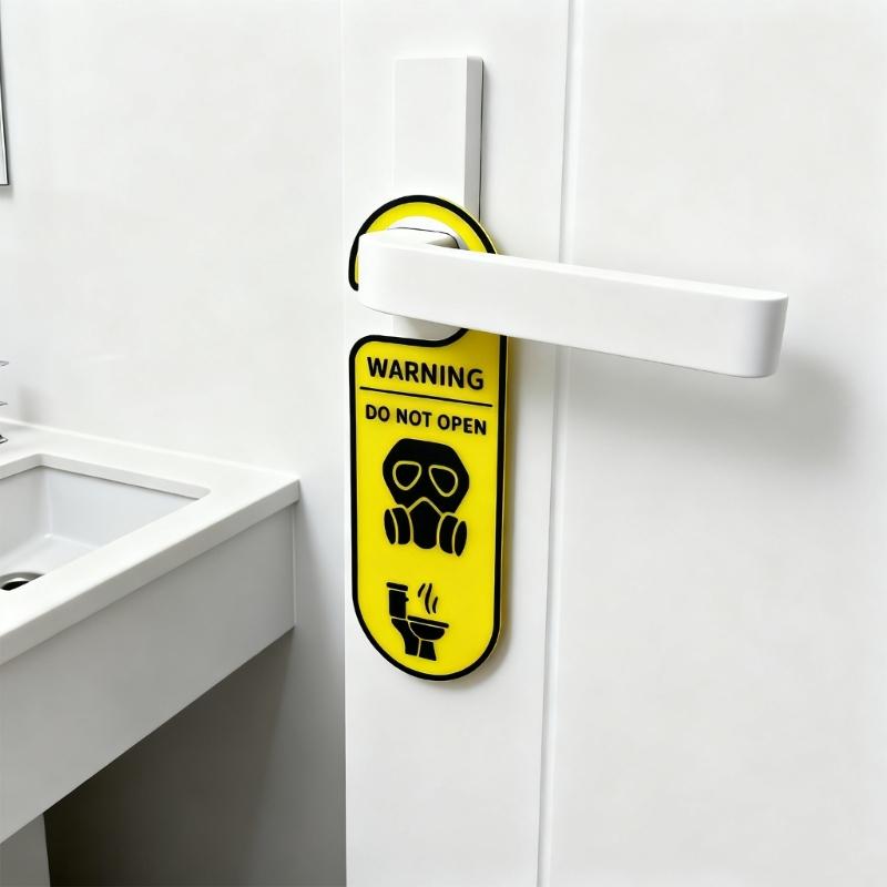 Do Not Disturb Bathroom Door Sign Warning Do Not Open Occupied Door Hanger Sign for Home Office Conference Hospital