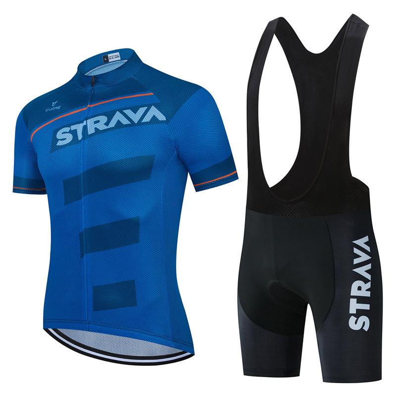 Summer Men's Cycling Clothes Cycling Clothes Breathable Short-sleeved Suits Elastic and Comfortable Mountain Bike Clothes.