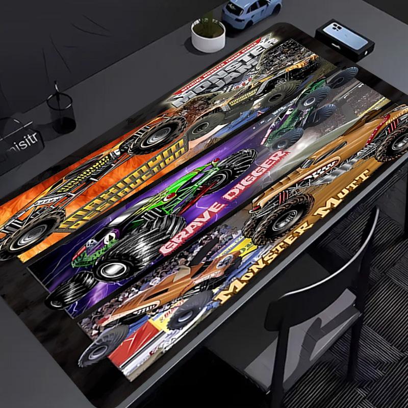 Monster Jam Mouse Pad - Non-Slip Rubber Base, Smooth Surface for Work,Gaming,Office,And Home Use, Desk Mouse Pad