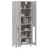 Credenza alta Grigio Sonoma 69,5 x 34 x 180 cm Truciolato